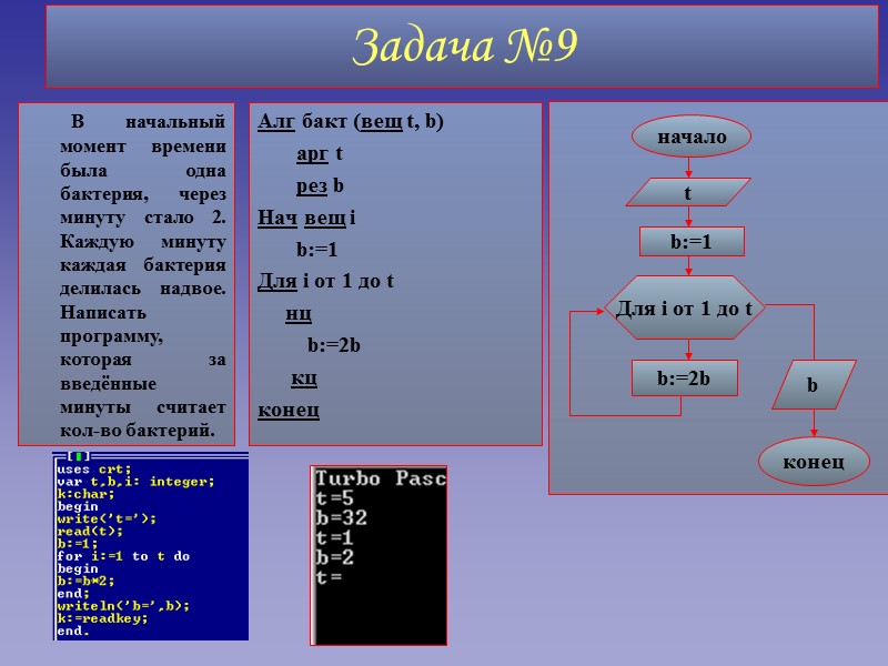 Задача №9 Алг бакт (вещ t, b)       